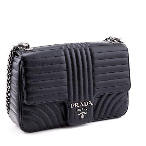 prada soft calf large diagramme flap black|Prada Soft Calf Leather Diagramme Large .